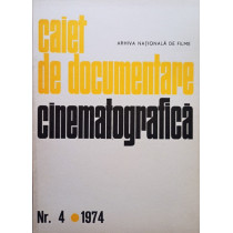 Caiet de documentare cinematografica, nr. 4, 1974