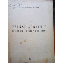 Grinzi continui cu moment de inertie constant