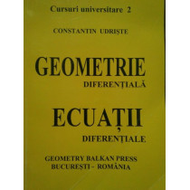 Geometrie diferentiala. Ecuatii diferentiale