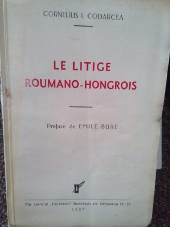 LE LITIGE ROUMANOHONGROIS