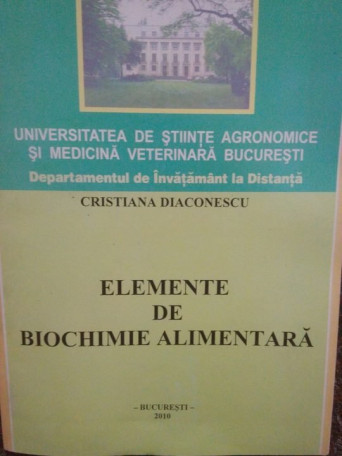 Elemente de biochimie alimentara