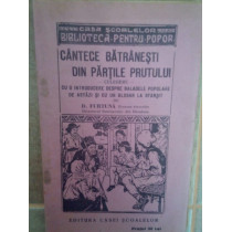 Cantece batranesti din partile prutului