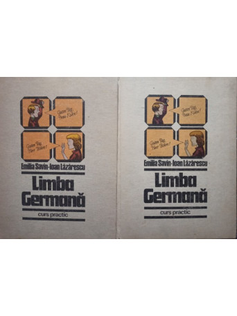 Emilia Savin - Limba germana - Curs practic, 2 vol. - 1982 - Cartonata