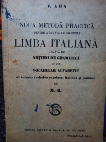 Noua metoda practica pentru a invata cu inlesnire limba italiana