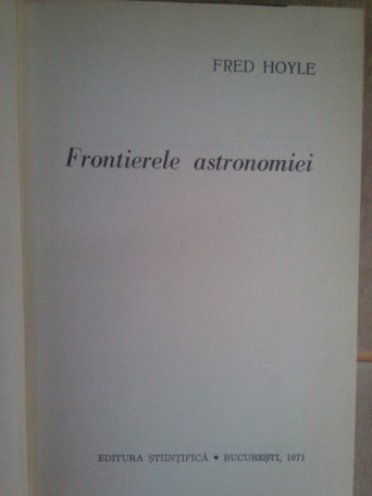 Frontierele astronomiei