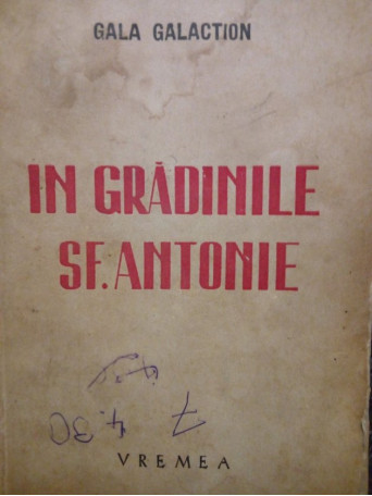 In gradinile Sf. Antonie