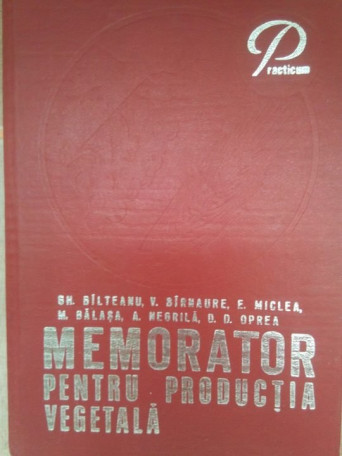 Memorator pentru productia vegetala