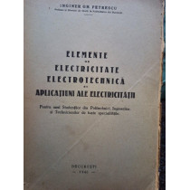 Elemente de electricitate electrotehnica si aplicatiuni ale electricitatii