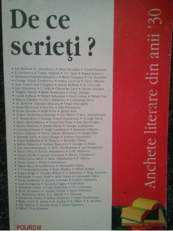Toporas - De ce scrieti?