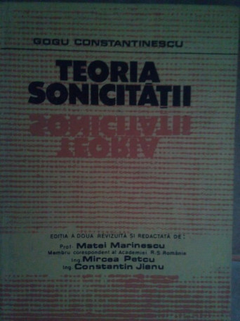 Teoria sonicitatii