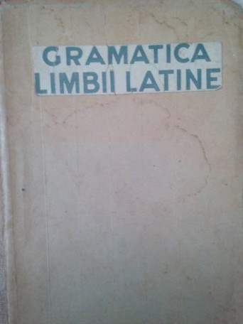 Gramatica limbii latine