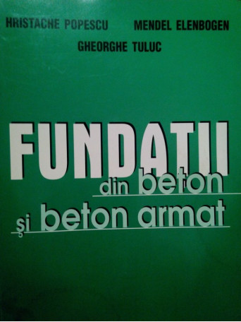 Fundatii din beton si beton armat