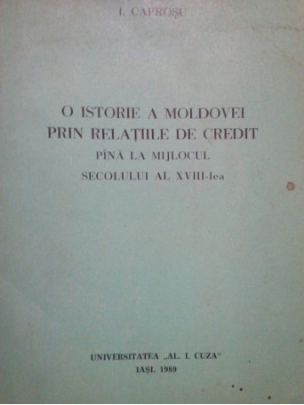 O istorie a Moldovei prin relatiile de credit