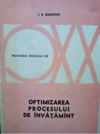 Optimizarea procesului de invatamant