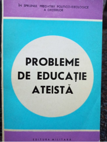 Probleme de educatie ateista
