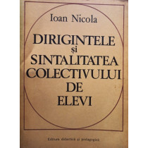 Dirigintele si sintalitatea colectivului de elevi