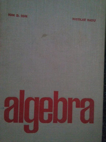 Ion D. Ion - Algebra - 1975 - Cartonata