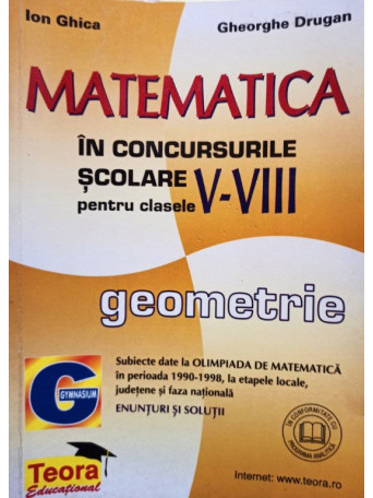 Matematica in concursurile scolare pentru clasele V - VIII - Geometrie