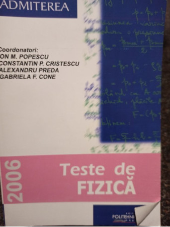 Teste de fizica 2006