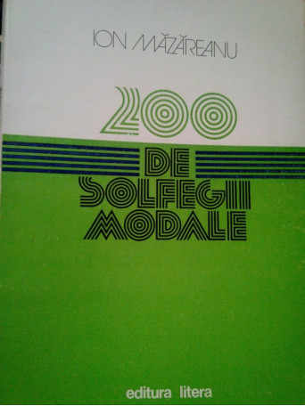 200 de solfegii modale
