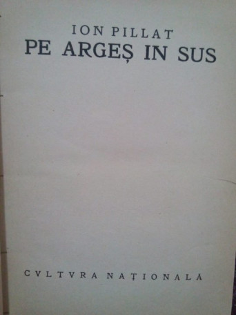 Pe arges in sus