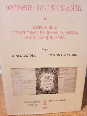 Documente privind istoria Brailei, vol. 1