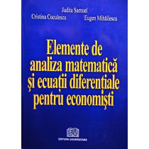 Elemente de analiza matematica si ecuatii diferentiale pentru economisti