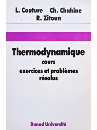 Thermodynamique cours exercices et problemes resolus