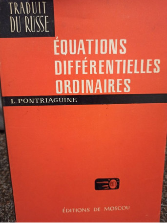 Equations differentielles ordinaires