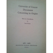 University of Cracow Documents Concerning its Origins