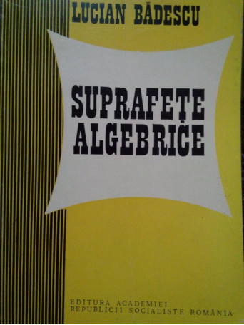 Suprafete algebrice