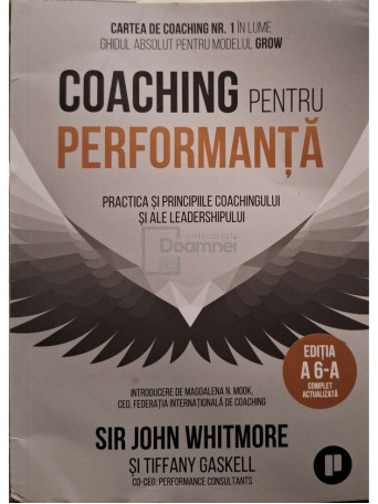 Sir John Whitmore - Coaching pentru performanta - 2024 - Brosata