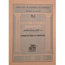 Literatura romana pentru clasa a XII-a, vol. 7