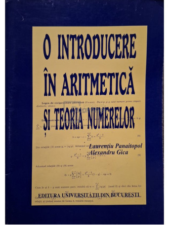 Laurentiu Panaitopol - O introducere in aritmetica si teoria numerelor (semnata) - 2001 - Brosata