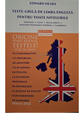 Edward Deara - Teste-grila de limba engleza pentru toate nivelurile - 2022 - Brosata