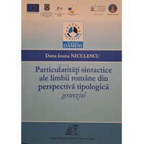 Particularitati sintactice ale limbii romane din perspectiva tipologica, gerunziul