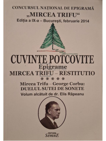 Elis Rapeanu - Cuvinte potcovite - Epigrame (semnata) - 2014 - Brosata
