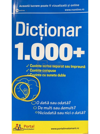 Ligia-Monica Cristea - Dictionar 1000+ - 2019 - Brosata