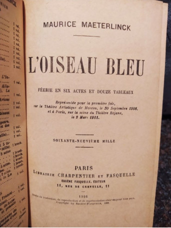 L'oiseau bleu