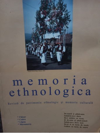 Memoria ethnologica - An III, nr. 6-7, ianuarie - iunie 2003 - Baia Mare