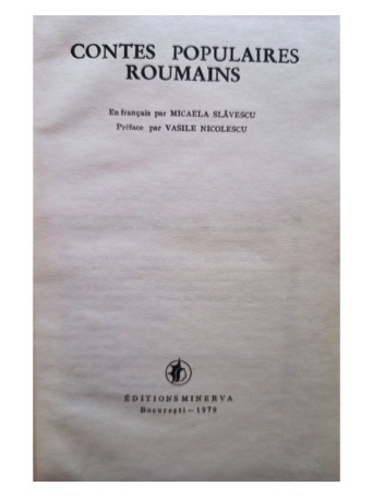 Contes populaires roumains