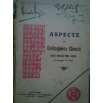 Aspecte din Civilizatiunea Chineza