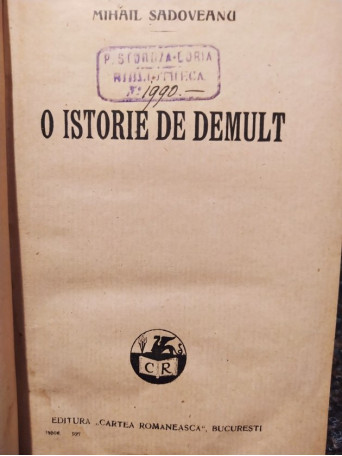 O istorie de demult