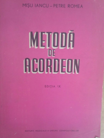Metoda de acordeon, ed. IX