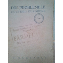 Din problemele culturii europene