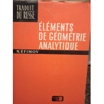 Elements de geometrie analytique