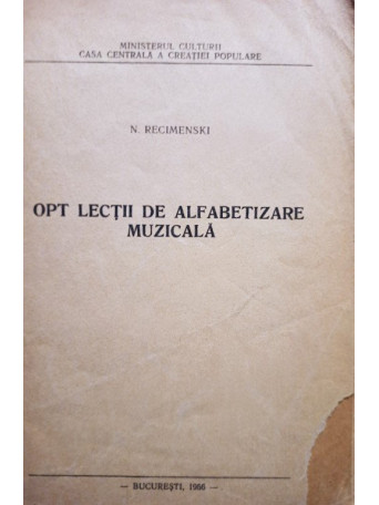 Opt lectii de alfabetizare muzicala