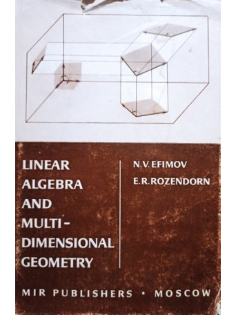 Linear algebra and multidimensional geometry