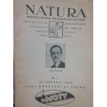 Natura. Revista pentru raspandirea stiintei, nr 1, anul 24