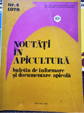Buletin de informare si documentare apicola, nr. 4 1978
